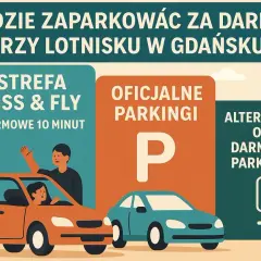 Jak wjechać na lotnisko w Gdańsku? 10 minut za darmo!