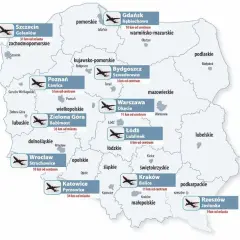 Ile lotnisk w Polsce? Pełna lista i mapa portów lotniczych