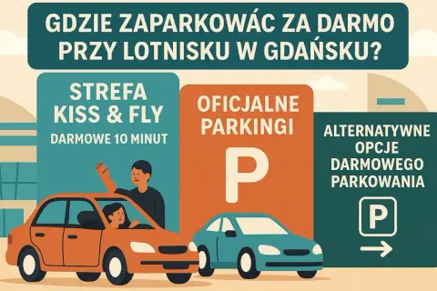 Jak wjechać na lotnisko w Gdańsku? 10 minut za darmo!