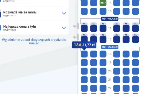 Ryanair: Ile miejsc w samolocie? 189 czy 197? Wybierz fotel!
