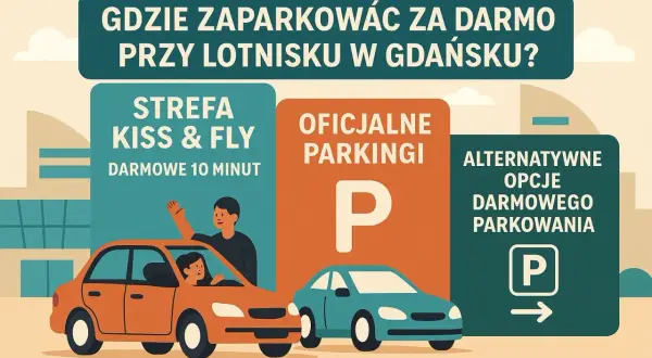 Jak wjechać na lotnisko w Gdańsku? 10 minut za darmo!
