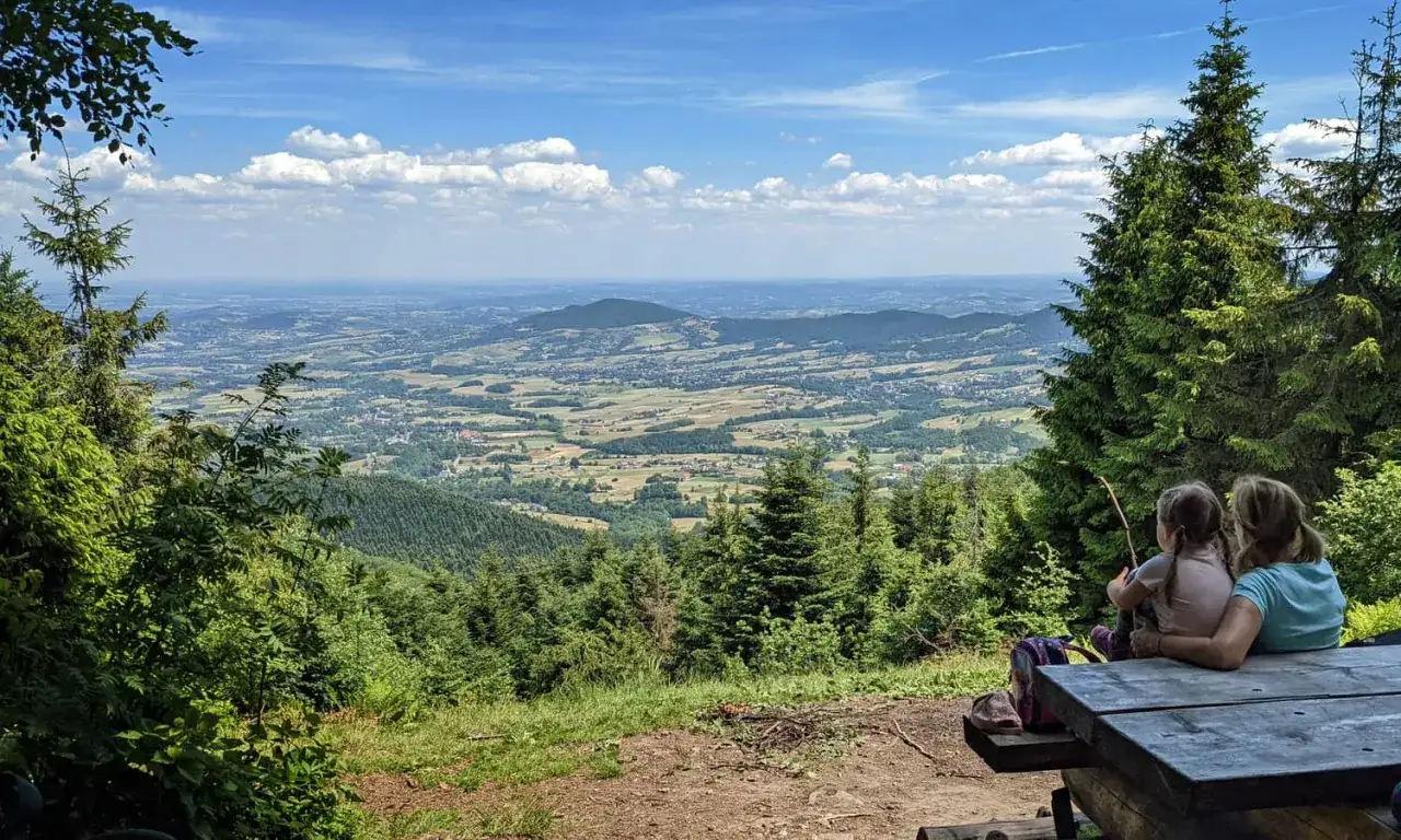 Skomielna Czarna widok ogólny Beskid Makowski
