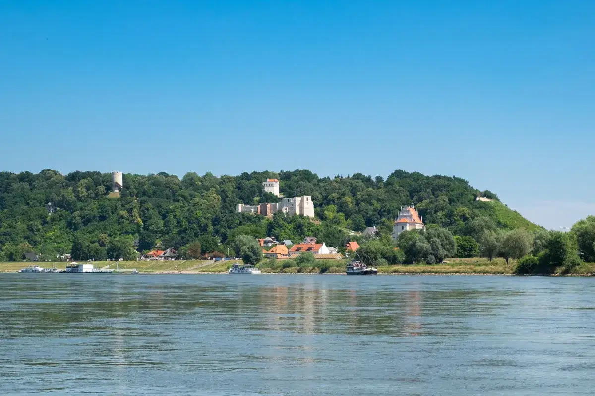 Góra Trzech Krzyży Kazimierz Dolny widok