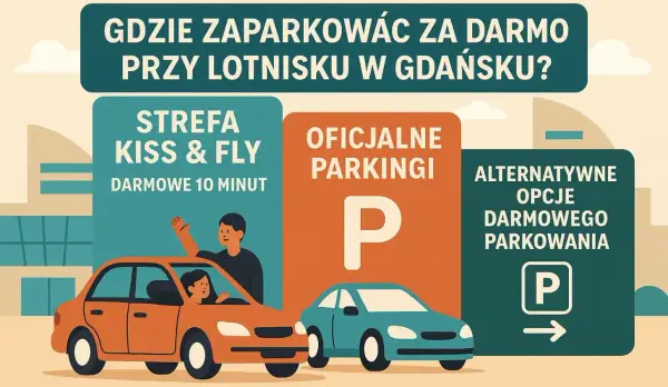 Jak wjechać na lotnisko w Gdańsku? 10 minut za darmo!